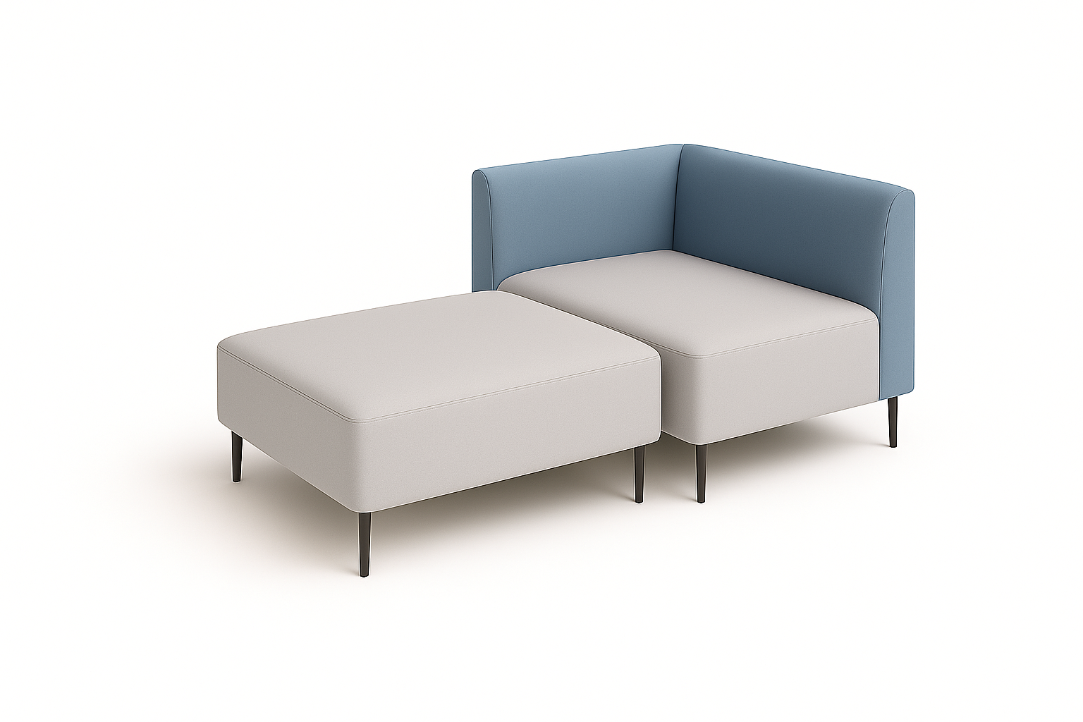 Duke corner and ottoman